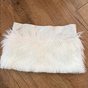 J Valentine Faux Fur Mini Skirt